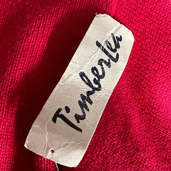 Vintage Timber Lea Womens Sweater Cardigan Collared Button Down Dog Theme Red 2X - Picture 9 of 14